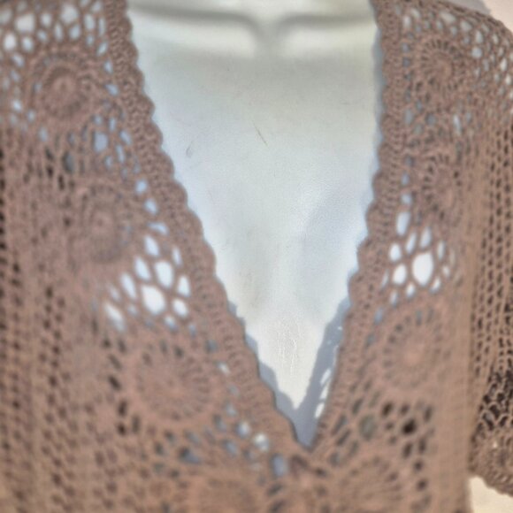 LIZ CLAIBORNE beautiful Crocheted Cardigan sweater in size 2XL - Picture 13 of 16